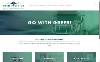 Greer Trucking website
