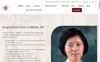 Medical Acupuncture & Nutrition - Dr. Yu Kang of South Fulton website