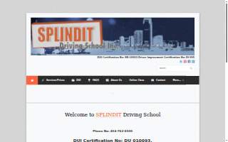 Splindit Driving School Inc. of Atlanta website