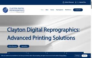 Clayton Digital Reprographics website