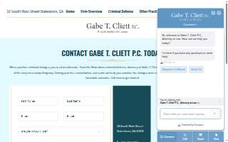 Cliett P.C., Attorney at Law website