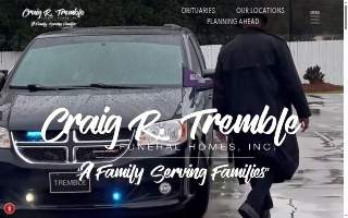 Craig R Tremble Funeral Home website