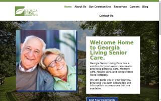Georgia Living Senior Care website