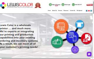 Lewis Color Lithographers website