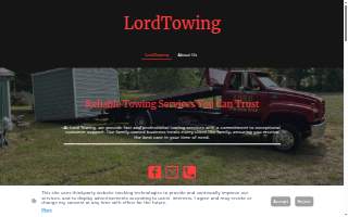 Lord Towing website