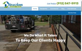 Reflections Property Works website