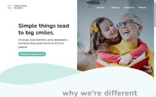 Simply Good Dentistry website