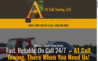 A1 Call Towing LLC website