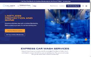 Caliber Car Wash of Stockbridge website
