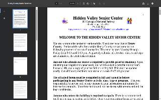 Henry County Senior Services Center website