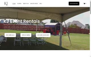 KJ Event Rentals of Stockbridge website