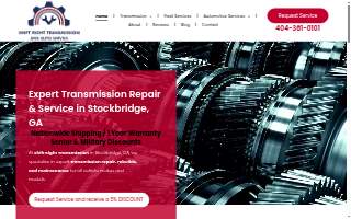 Shift Right Transmission & Auto Service website