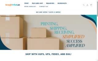 StratgicPrintLab website