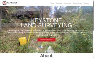 Keystone Land Surveying, Inc. of Stonecrest website