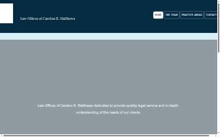 Law offices of Careton R. Matthews website