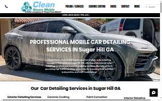 Clean Steam Mobile of Sugar Hill website