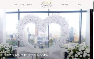Davis Signature Events & Design website