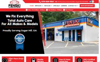 Fenski Automotive Center website