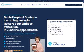 Georgia Implants and Dentures website