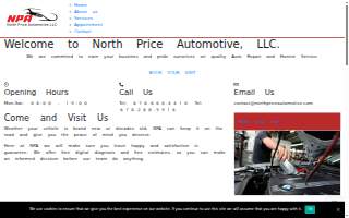 North Price Automotive website