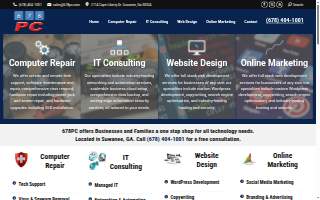 678PC Computer Repair & Web Design website