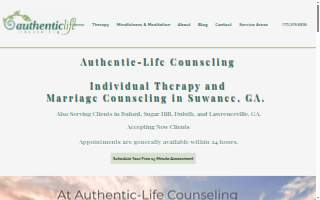 Authentic-Life Counseling website