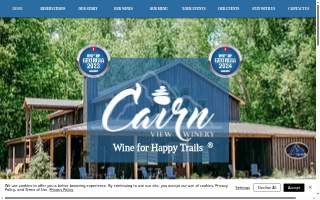 Cairn View Winery website