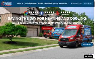 Climate Heroes Air Conditioning website