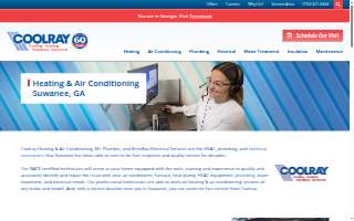 Coolray Heating & Air Conditioning website