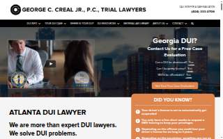 George C Creal Jr., PC, Trial Lawyers of Suwanee website