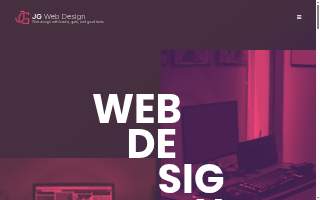 J.G. Web Design website
