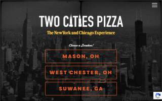 Two Cities Pizza Co. website