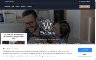 Weathers Insurance, Inc. website