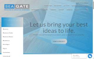Sea Gate Printing and Creative Services website