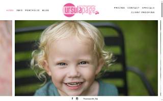 Ursula Page Photography website