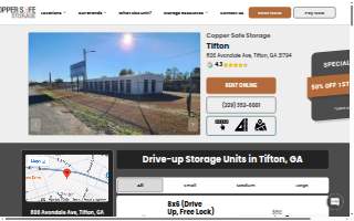 Copper Safe Storage of Tifton website