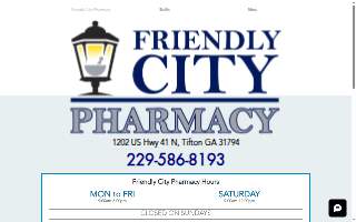 Friendly City Pharmacy website