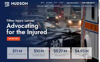 Hudson Injury Firm website