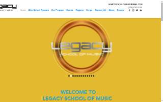 Legacy School of Music website