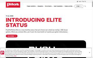 Pilot Travel Center of Moss Point website