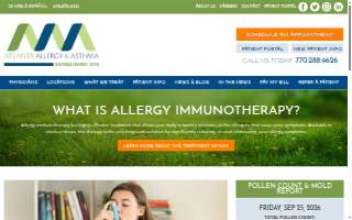 Atlanta Allergy & Asthma website