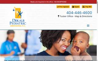 Dekalb Pediatric Associates website