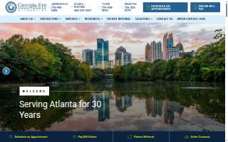 Georgia Eye Associates website