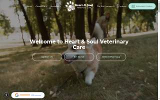 Heart & Soul Veterinary Care website