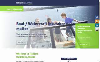 Hendrix Insurance Agency website