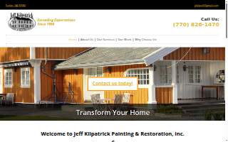 Jeff Kilpatrick Painting & Restoration website