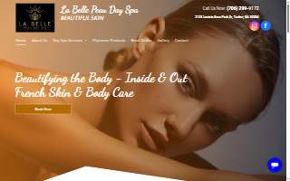 La Belle Peau Day Spa website