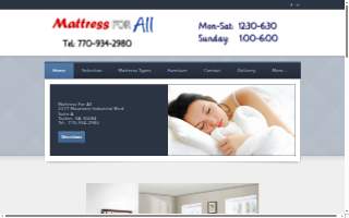 Mattress for All website