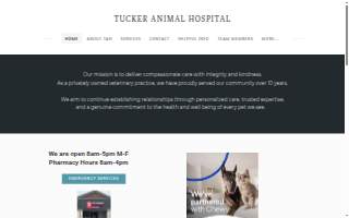 Tucker Animal Hospital website