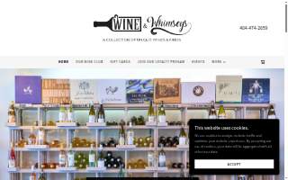 Wine & Whimseys website